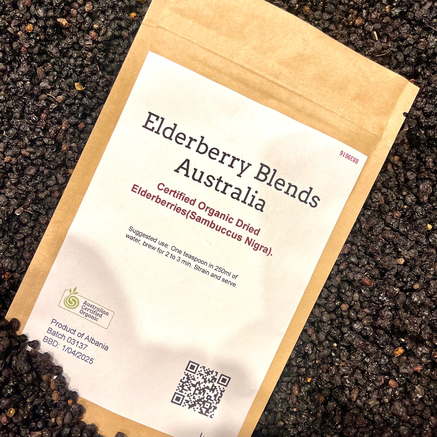 Organic Dried Elderberries 100g